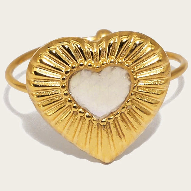Gold Shell Adjustable Heart Band