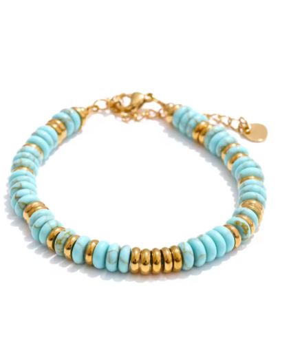 Rugged Natural Stone Bead Bracelet