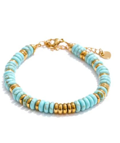 Rugged Natural Stone Bead Bracelet